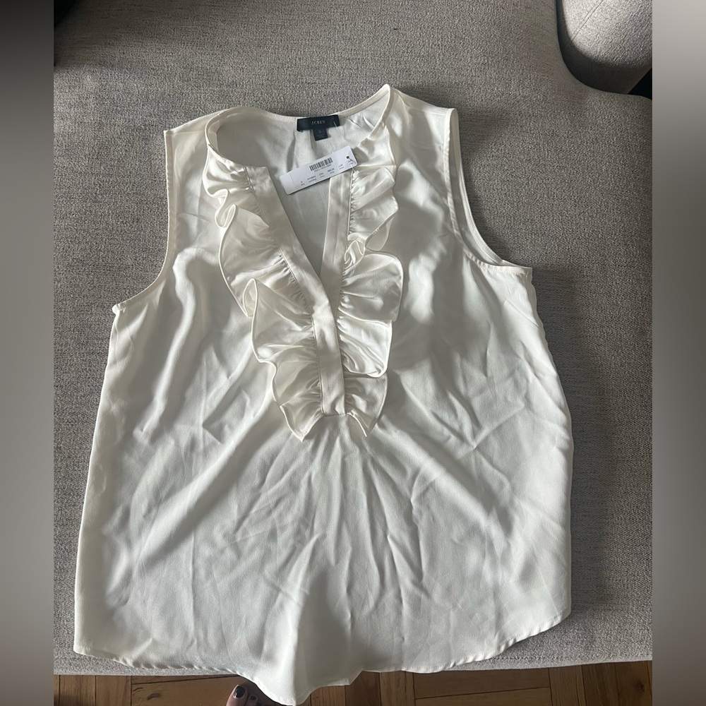 J Crew Ruffle Top